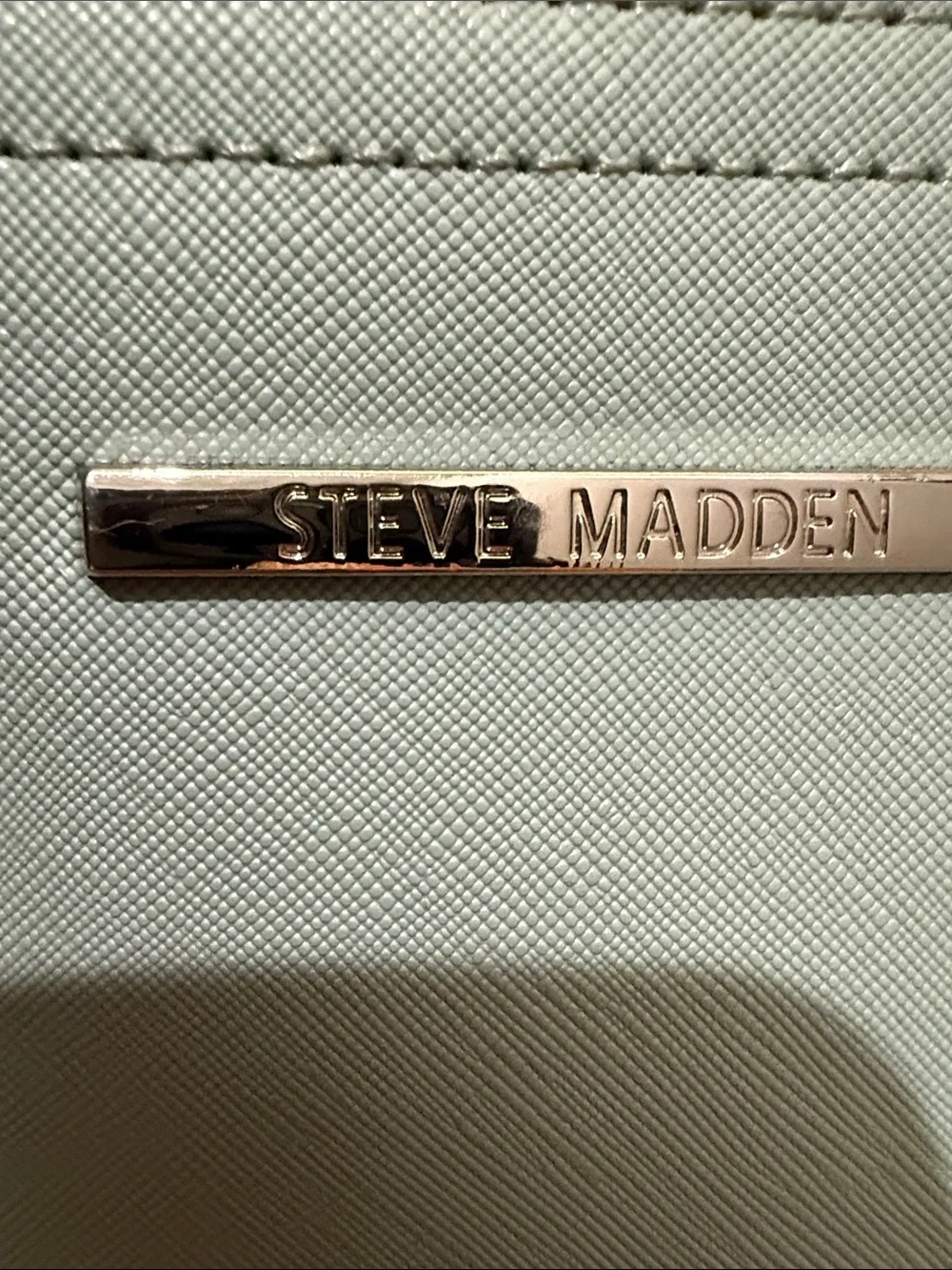 Steve Madden Light Blue Dome Crossbody with Chain Strap